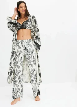 Weite Pyjamahose aus softem Viskose-Mix