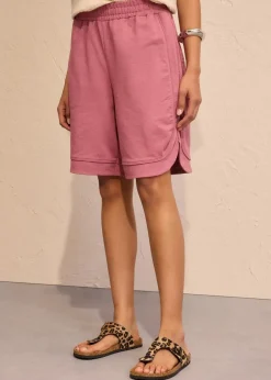 Weite Sweat-Shorts aus Baumwoll-Mix