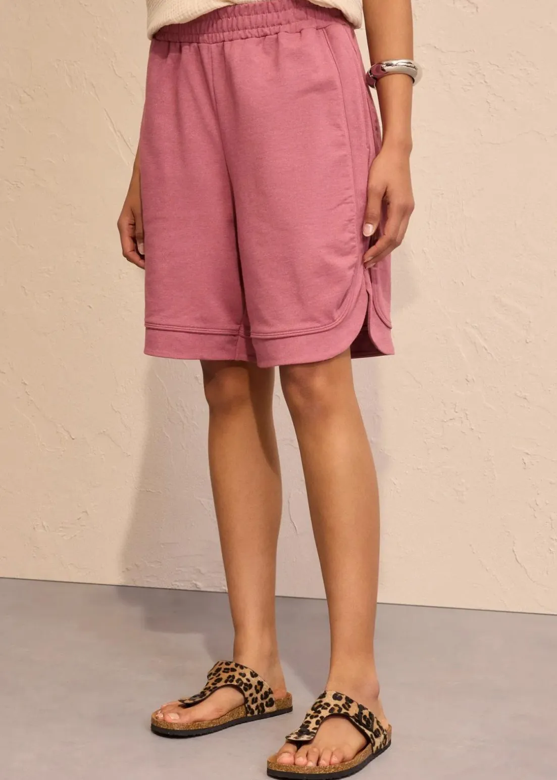 Weite Sweat-Shorts aus Baumwoll-Mix