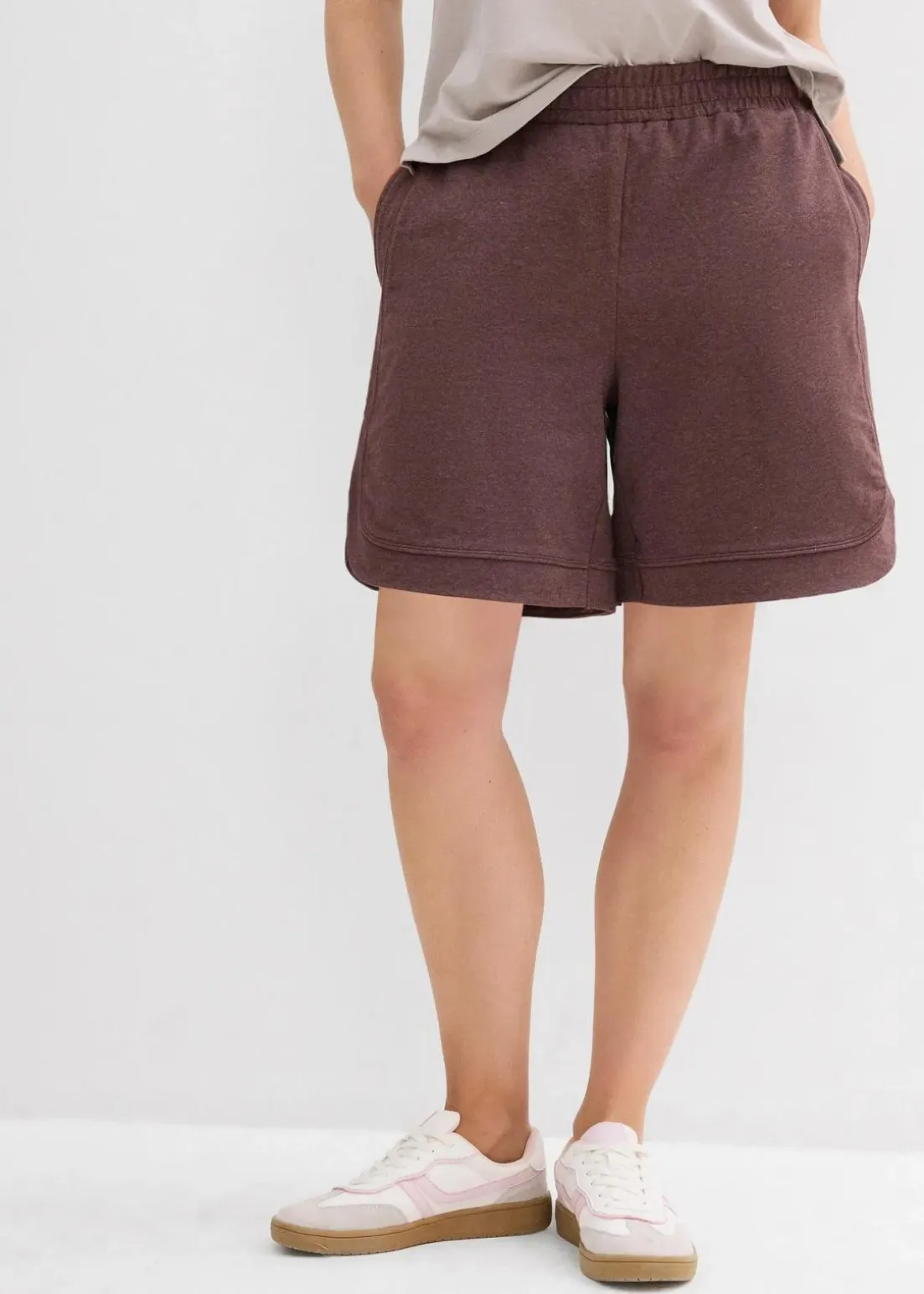 Weite Sweat-Shorts aus Baumwoll-Mix
