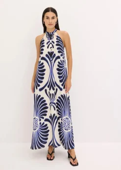 Weites Maxikleid aus fließender Viskose