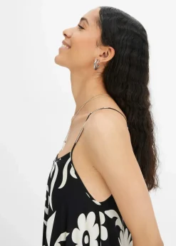 weites Trägerkleid aus fließender Viskose