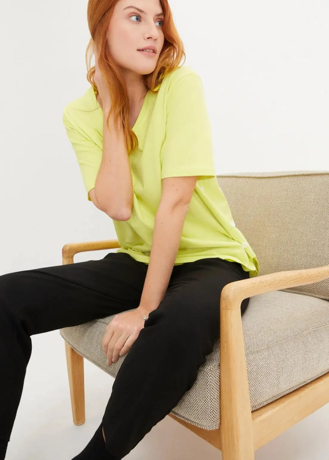 Weites T-Shirt aus Bio-Baumwolle