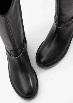 Weitschaftstiefel aus Leder