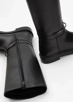 Weitschaftstiefel aus Leder