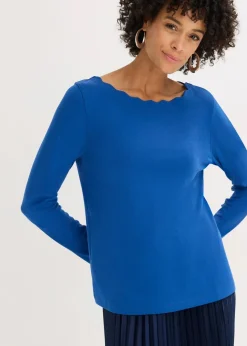 Wellenkanten Shirt aus Punto di Roma