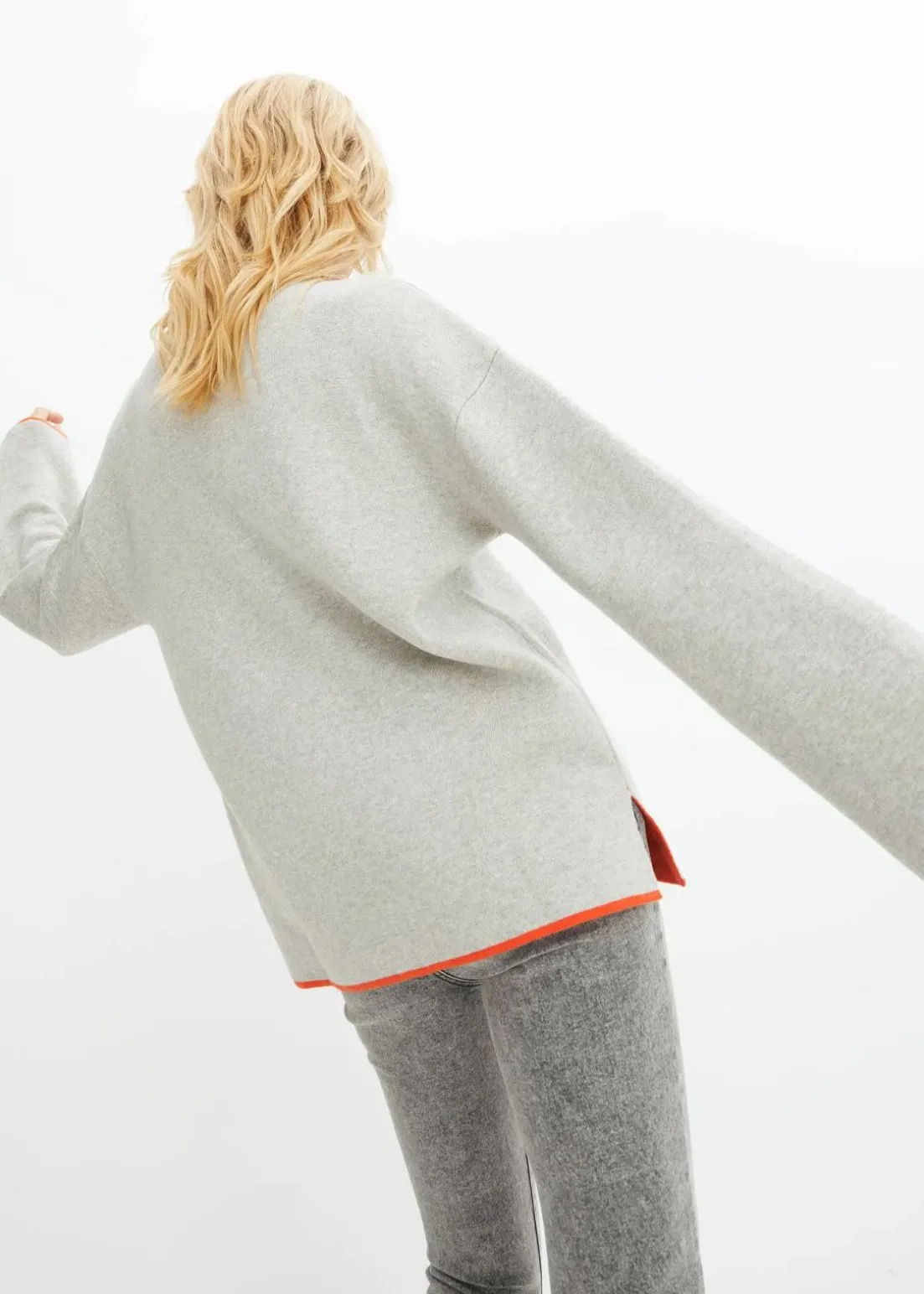 Wende-Pullover aus Feinstrick