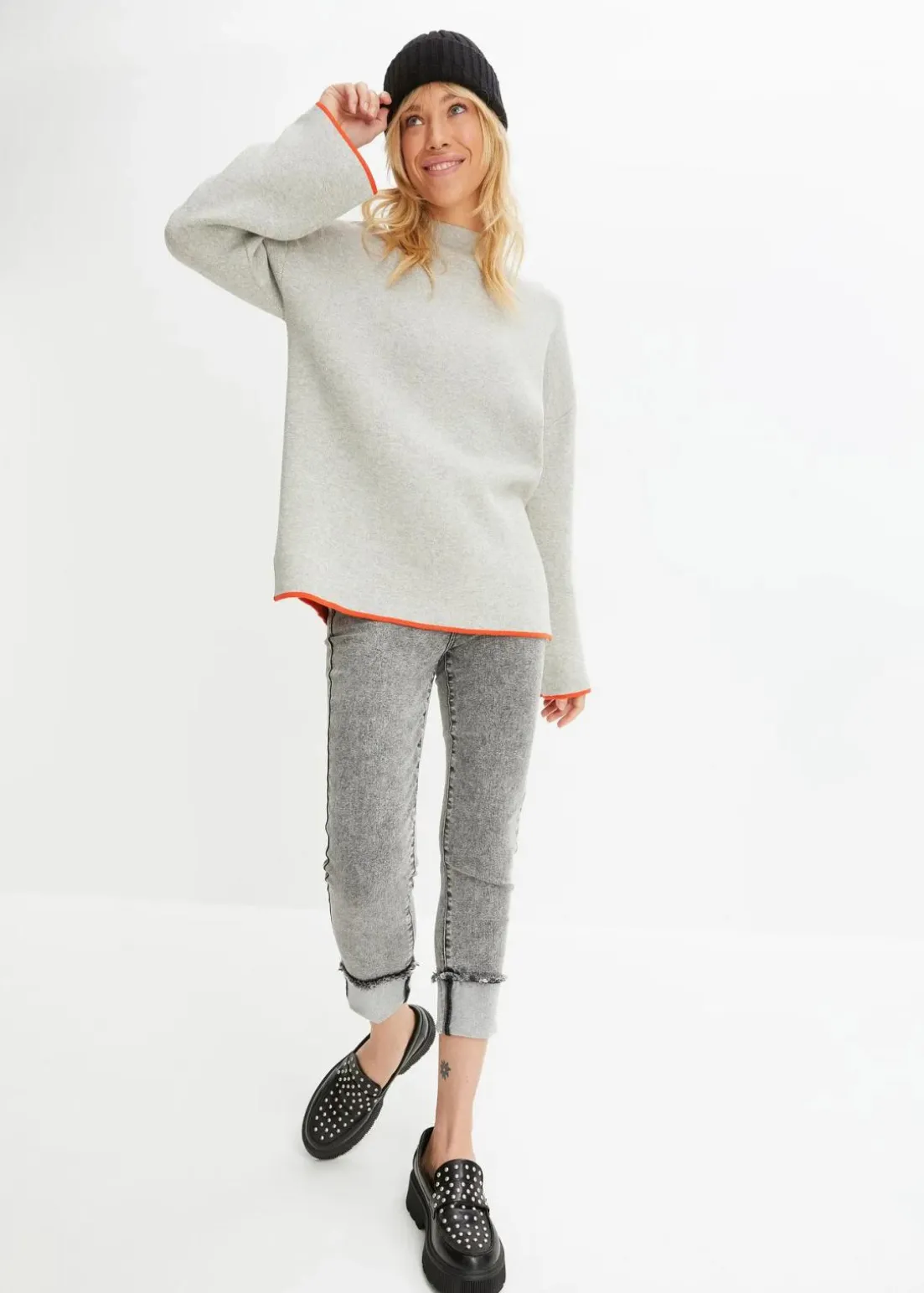 Wende-Pullover aus Feinstrick