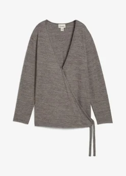 Wickelcardigan in Strickoptik