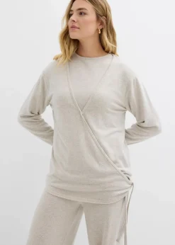 Wickelcardigan in Strickoptik