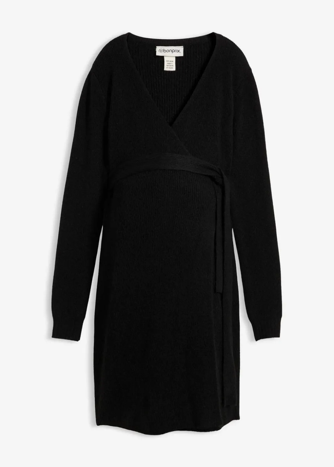 Wickelkleid aus Strick für die Schwangerschaft und danach