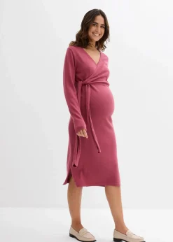 Wickelkleid für die Schwangerschaft und danach aus reiner Baumwolle