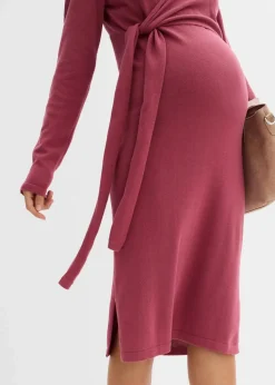 Wickelkleid für die Schwangerschaft und danach aus reiner Baumwolle