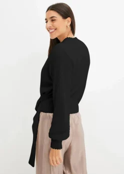 Wickelpullover mit Accessoire