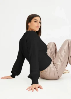 Wickelpullover mit Accessoire