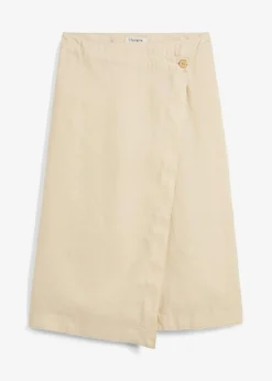 Wickelrock aus reinem Leinen