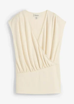 Wickelshirt aus fließendem Viskose-Mix