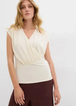 Wickelshirt aus fließendem Viskose-Mix