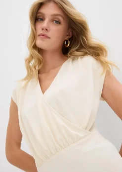 Wickelshirt aus fließendem Viskose-Mix