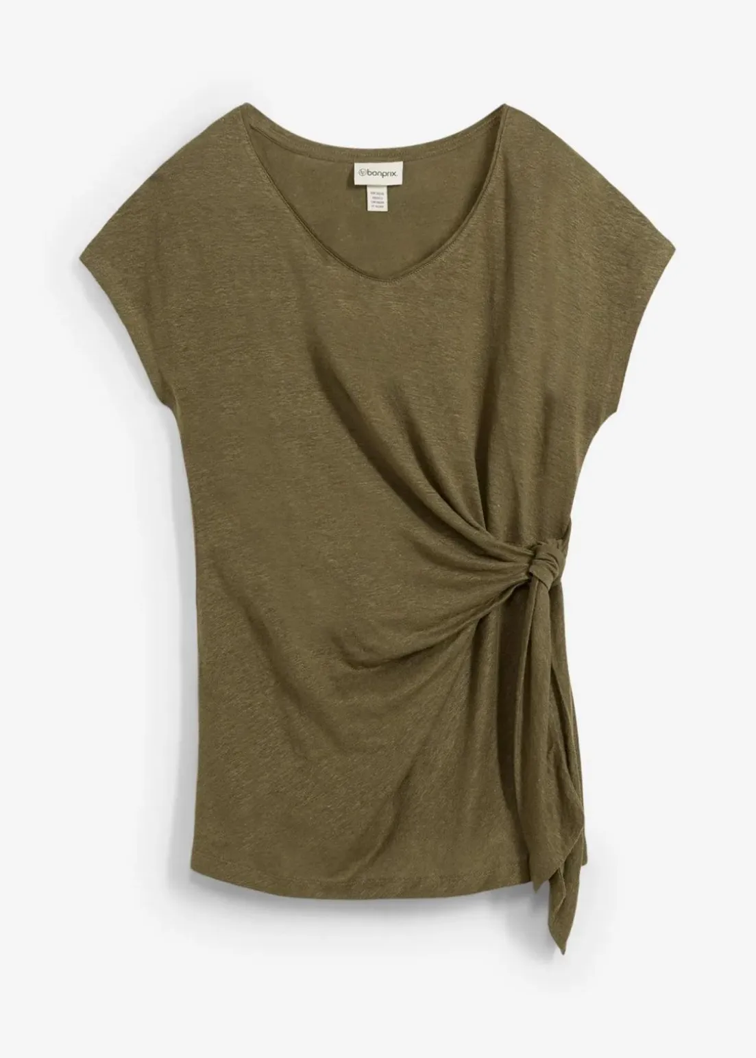 Wickelshirt aus reinem Leinen