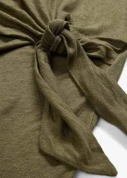 Wickelshirt aus reinem Leinen