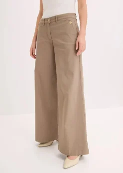 Wide Leg Hose mit Stretch
