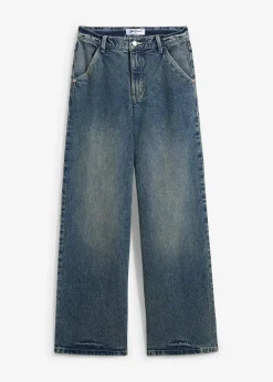 Wide Leg Jeans High Waist, Low Stretch