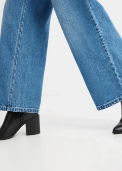 Wide Leg Jeans Mid Waist