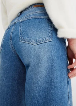 Wide Leg Jeans Mid Waist