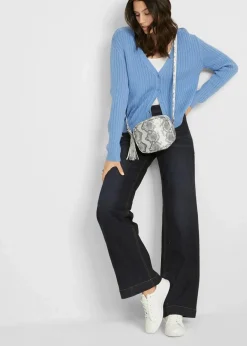 Wide Leg Jeans Mid Waist, Bequembund