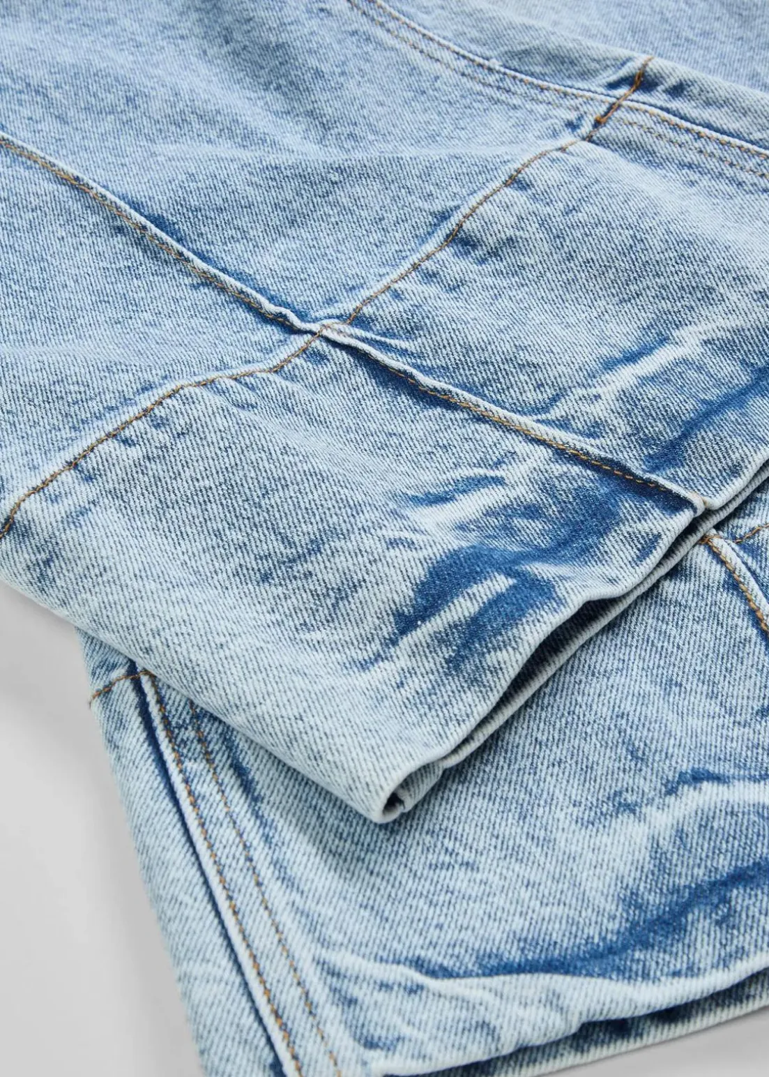 Wide Leg Jeans Mid Waist, cropped