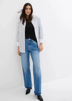 Wide-Leg-Jeans High Waist