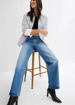 Wide-Leg-Jeans High Waist