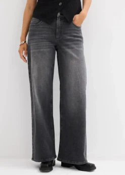 Wide-Leg-Jeans, High Waist