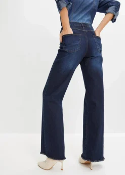 Wide-Leg-Jeans, High Waist