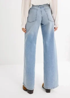 Wide-Leg-Jeans, High Waist