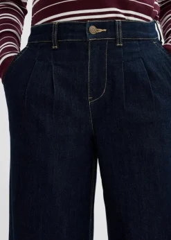 Wide-Leg-Jeans High Waist, Bequembund