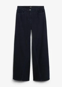 Wide-Leg-Jeans High Waist, Bequembund