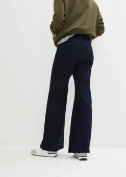 Wide-Leg-Jeans High Waist, Bequembund