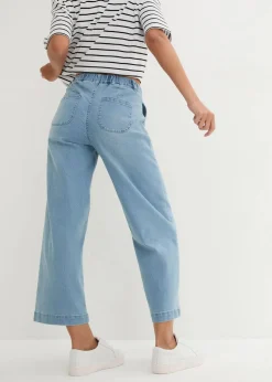 Wide-Leg-Jeans High Waist, Bequembund