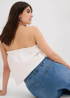 Wide-Leg-Jeans High Waist, Bequembund cropped