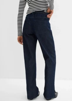 Wide-Leg-Jeans High Waist, Bequembund