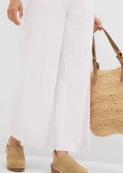 Wide-Leg-Jeans, High Waist, cropped