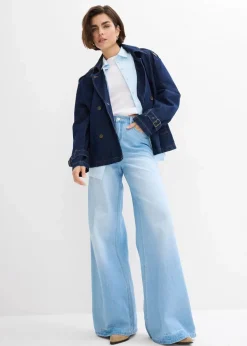 Wide-Leg-Jeans, High Waist, Full Length Bequembund