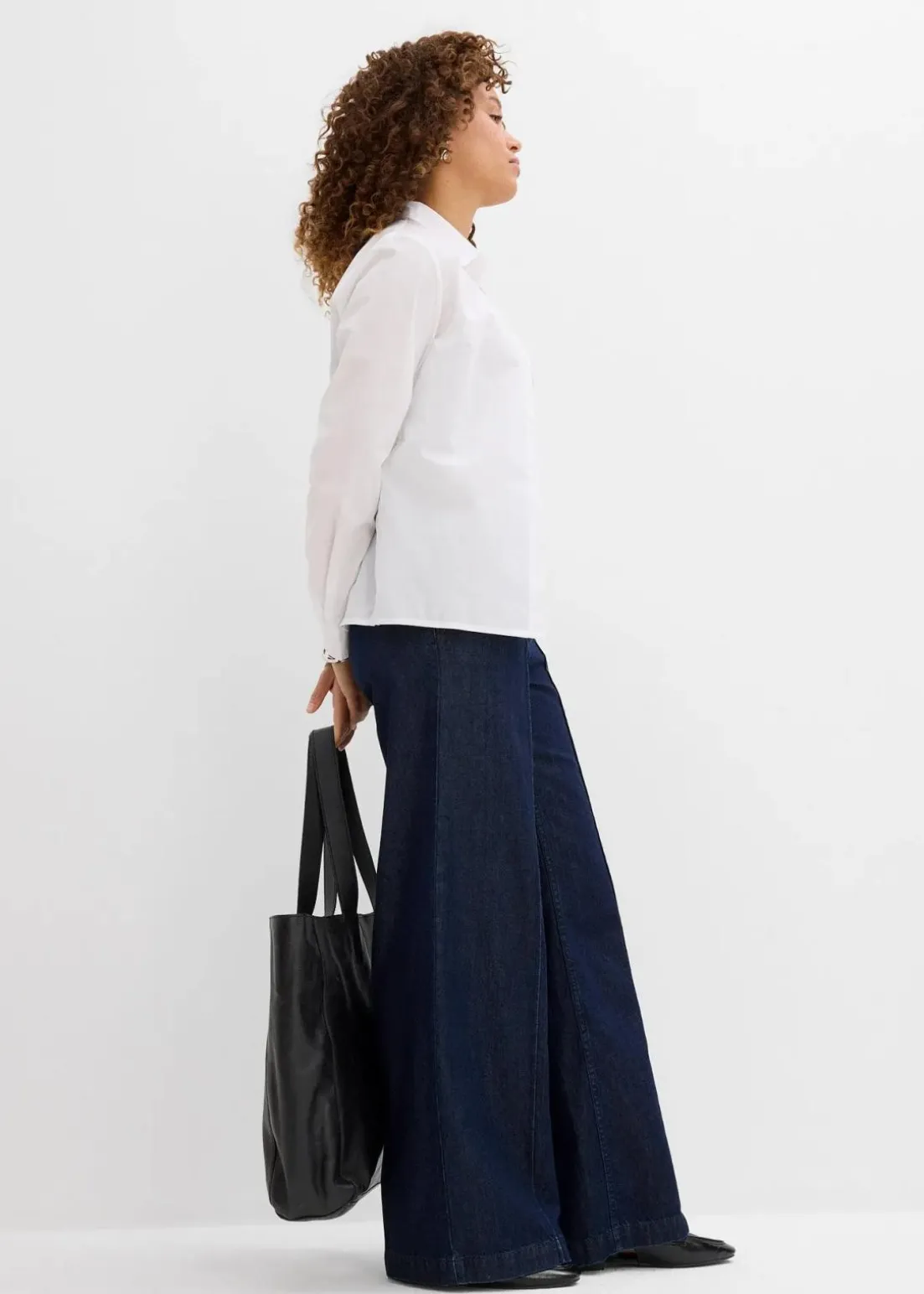 Wide-Leg-Jeans High Waist, Super Soft