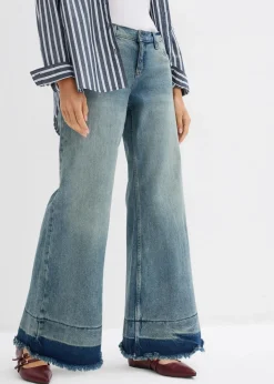 Wide-Leg-Jeans Mid Waist