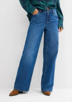 Wide-Leg-Jeans Mid Waist