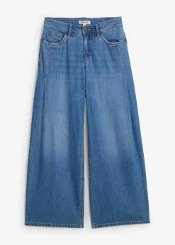 Wide-Leg-Jeans Mid Waist