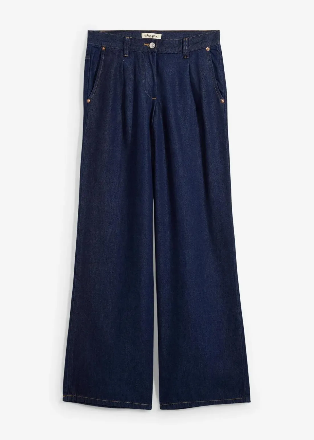 Wide-Leg-Jeans, Mid Waist