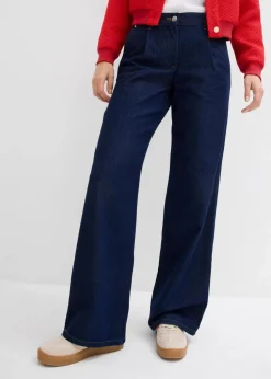 Wide-Leg-Jeans, Mid Waist